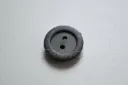 Black 2-Hole Round Rubber Buttons 1000pcs/Pack 009336