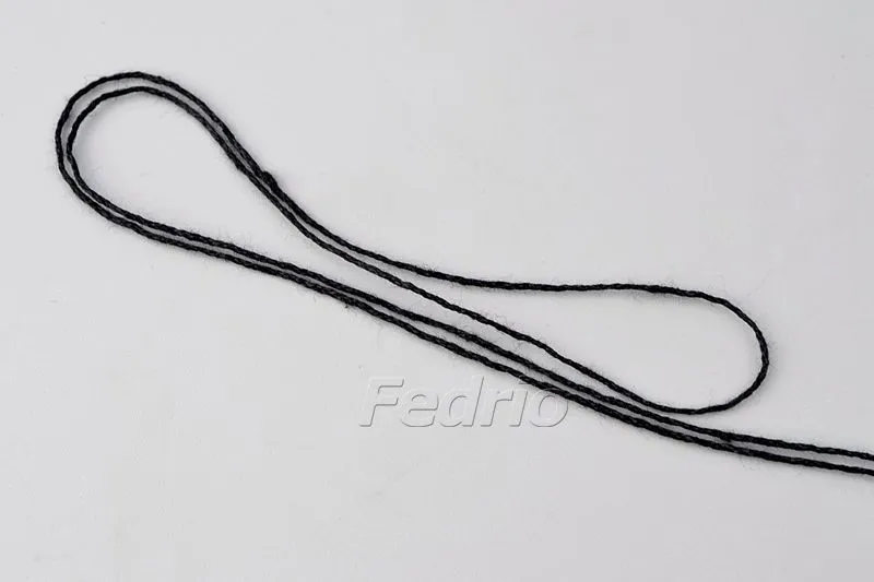Black cotton twine cord for hang tags 1mm HTS006