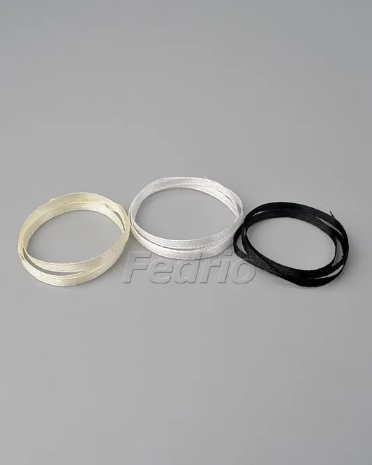 Satin ribbon tape for hang tag string 3.2mm HTS008 (white)