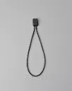 Black Waxed Cotton Hang Tag String with Square Plastic Locker 7 Inches 1000 pcs/Pack HTS117