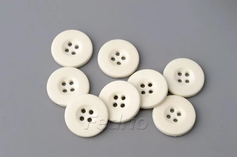 4-Hole Soft Silicone Rubber Buttons shirt polo rugby for Clothing 1000pcs 009341