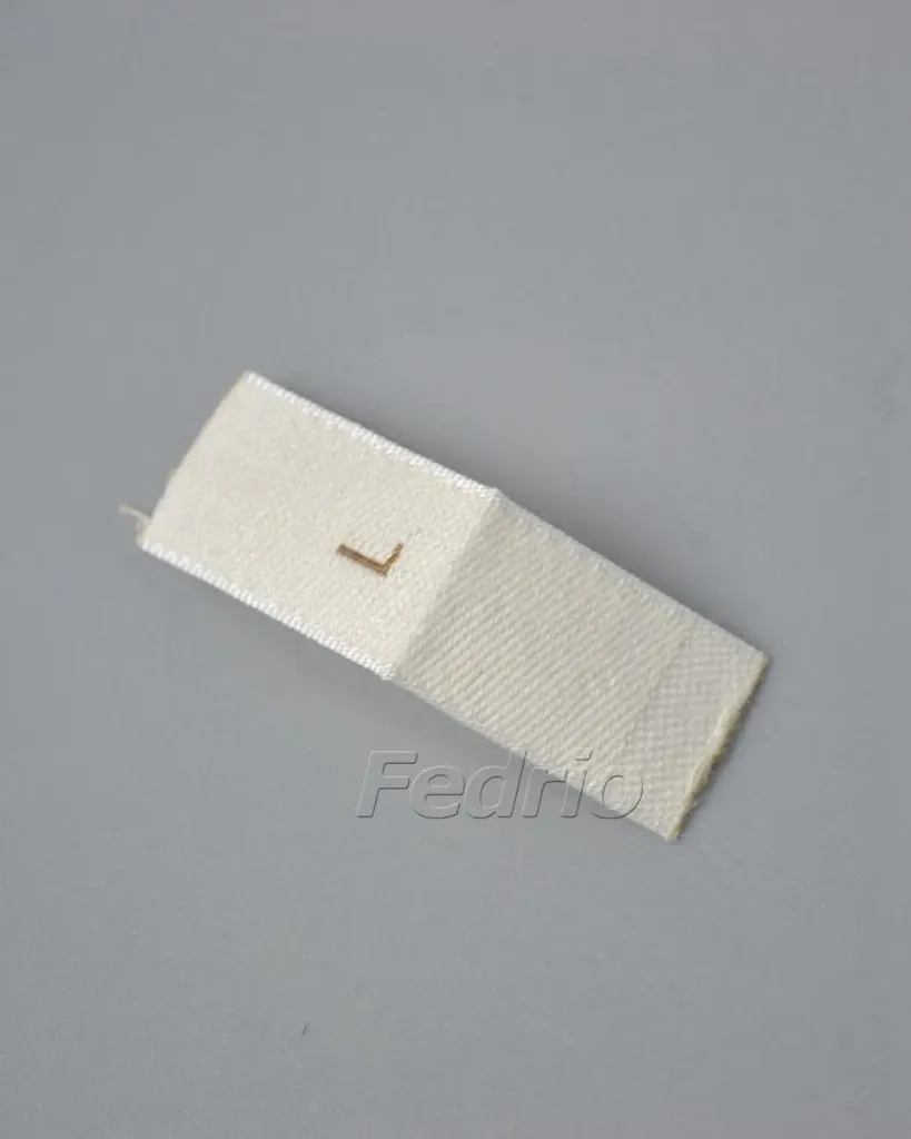 Beige Polyester Cotton Blend Woven Size Labels For Clothing 1.2*3.6cm 100pcs/Pack, 005025 (XS)