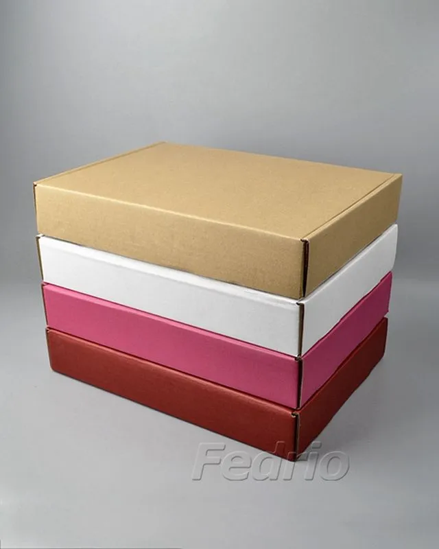 Corrugated One-Piece Tuck Top Boxes for Packaging, Shipping, Storing 009343