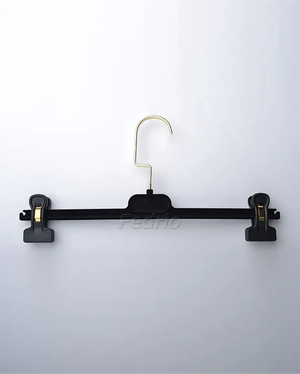 [203523] 10 Pieces Velvet Pant Hangers with Clips Ultra Thins Space Saving Hangers 203523