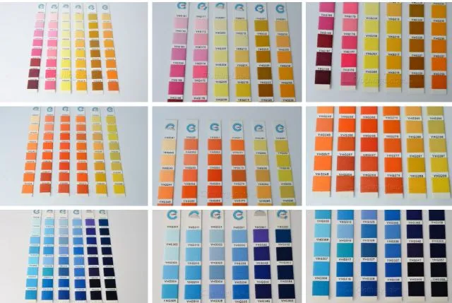 Carta de colores de hilo