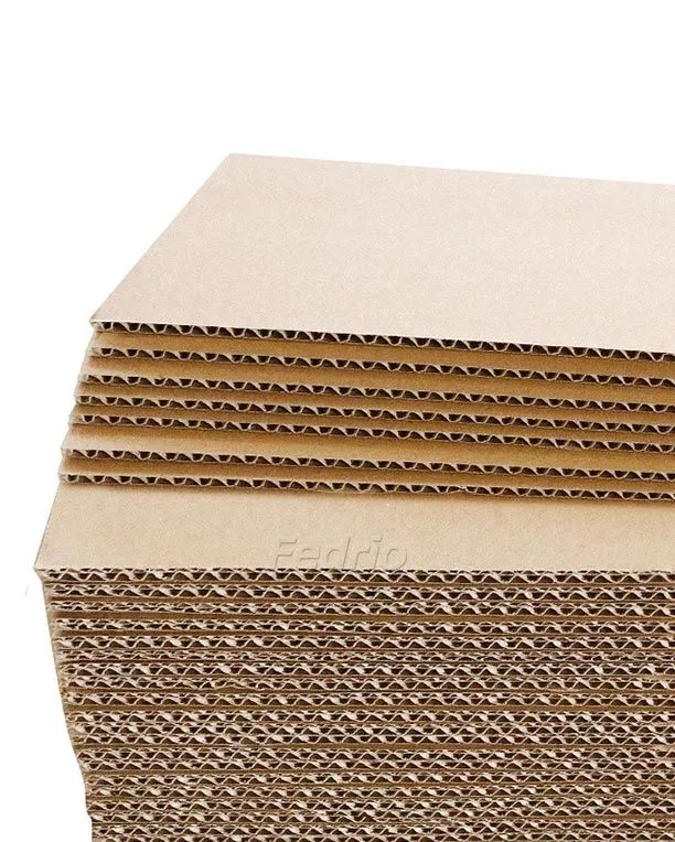 1mm Corrugated Cardboard Sheets Flat Card Board Inserts for Packing Shipping Mailing Dividers 10 Pieces/Pack 205649 (20*20cm)