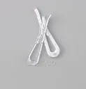 Translucent U Shape Plastic Alligator Shirt Clips Folding Ties Pants in Place 1000 Pieces 203500