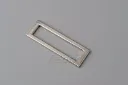 Flat Rectangle Rings Metal Buckle for Bag Belt Strap Heavy Duty Loop Webbing Bag Making Hardware 100PCS/Pack 008178