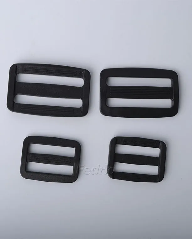 Plastic Tri-glide Slider Buckle for Bag Straps Dog Collar Adjustable Webbing Tri-Bar Adjusters 10 Sets 204563