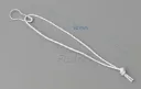 1000 Pieces White/Black Waxed Cotton Cord with Gourd Safety Pins for Swing Hang Tags Pre-knotting Gift Apparel Tag Cord Fastener HTS002