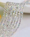 Crystal Rhinestone Close Chain Trimming Cup Chain for DIY Arts Crafts Sewing Jewelry Making 9 Meters/Pack 204576