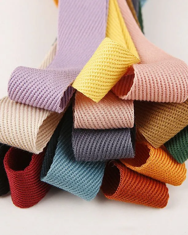 Solid Polyester Woven Twill Tape DIY Sewing Wrapping Gifts Ribbon Webbing Accessories 50 Yards/Roll 205718 (40mm, #1)