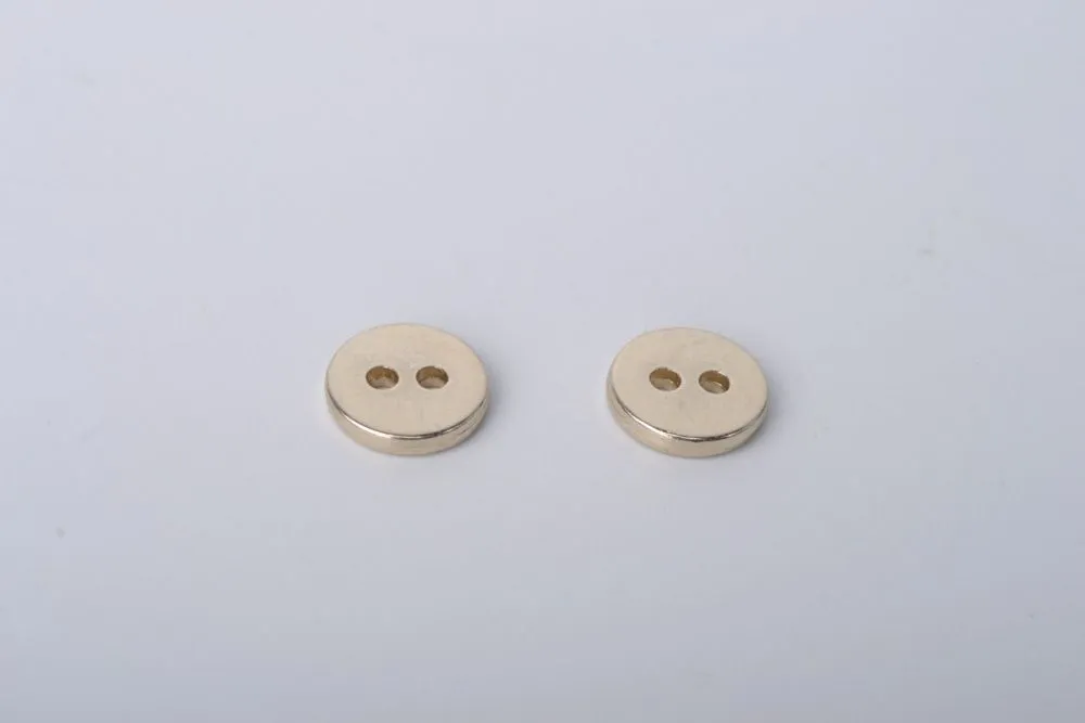 Classic 2-Hole Sewing Zinc Alloy Metal Buttons 10mm Scrapbooking Sewing Buttons 500 Pieces 203456
