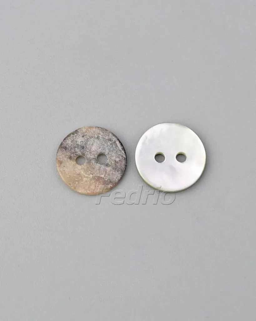 Natural 2-Hole Agoya Shell Buttons 11.5mm 1000pcs-CB035