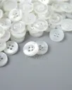 4-Hole Dress Shirt Plastic Resin Buttons 11mm 1000pcs CB062