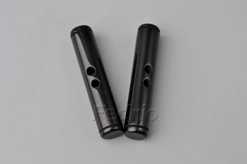 Black Cylinder Shape Resin Toggle Buttons 100pcs/Pack 008202