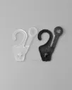 Plastic Snap Sock Hooks for Underwear Socks Plastic Bags Earring Display PP Hangers 100 Pieces 203498