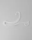 Z-Shaped Slide-on Plastic Sock Hooks for Socks Hats Display Clothes Accessories 10 Pieces 203508
