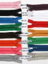 #3 Colored Closed-End Nylon Coil Zipper 20cm 10pcs/Pack 009298